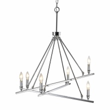 Golden Canada 2360-6 CH - Wry Lighting Garvin 6-light Chandelier in Chrome